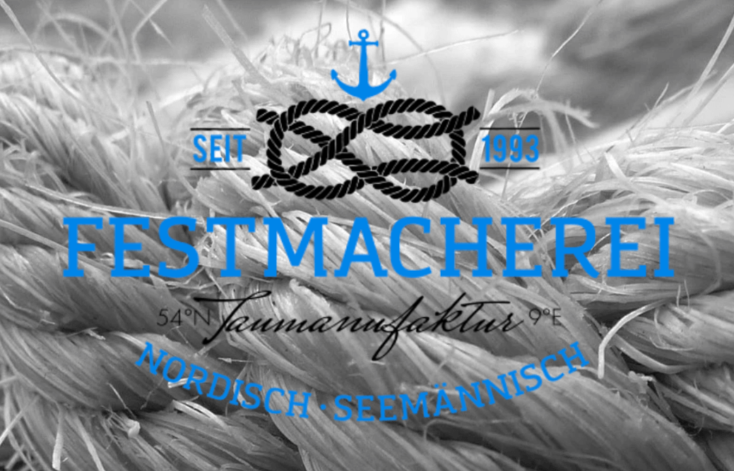 Website Startbild der Festmacherei, deiner Taumanufaktur.